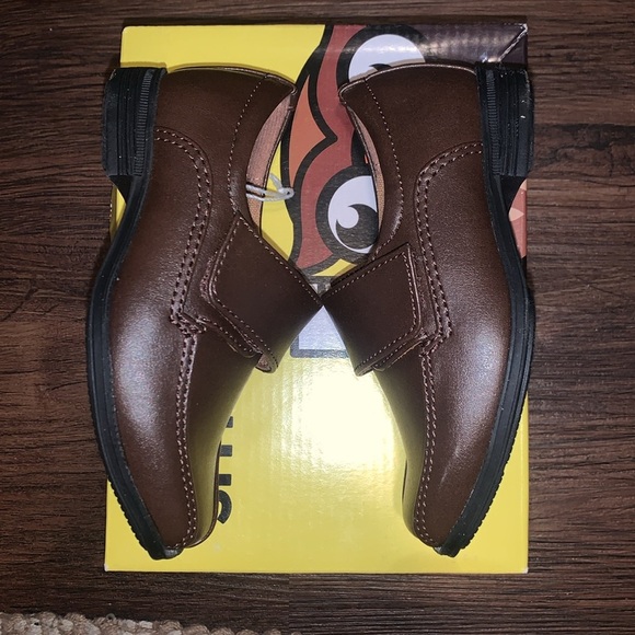 Smart fit Grant strap Grant brides brown dress shoes size 5c NWT & box - Picture 3 of 5